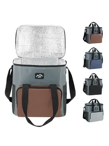 Lunch bag, camping food cooler, outdoor picnic ice bag, car-mounted fresh-keeping ice bag, portable crossbody insulated bag for commuting and travel