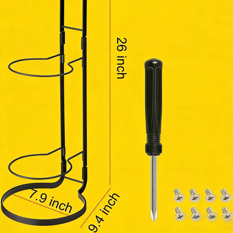 Basketball Storage Rack, 3-Tier Cube Ball Organizer, Freestanding Garage Sports Equipment Holder, Creative Indoor Detachable Vertical Display Stand for Volleyball, Football, Basketball