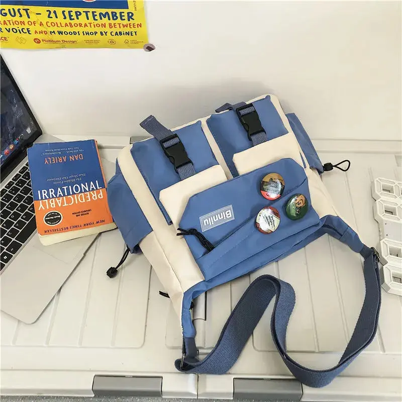 Crossbody Messenger Bag, Multi-Pocket Sling Bag with Adjustable Strap, Trendy Casual Shoulder Bag for work & Outdoor Activities(with accessories)