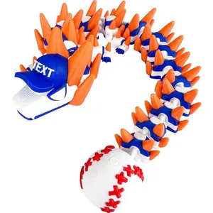 Custom Baseball Dragon | Articulated Fidget Toy | Personalized Team Hat | Sports Gift for Fans