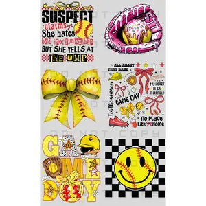 Softball Pre-Made Gang Sheet