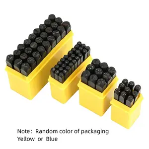 Steel Die Metal Stamping Kit 3/4/5/6/8mm Number Letter Alphabet Punch Tools DIY