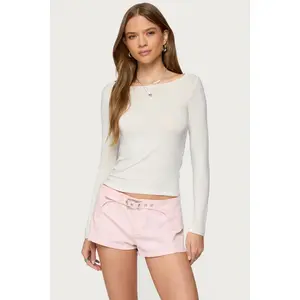 Semi Sheer Long Sleeve Top