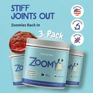 3-Pack of Zoomy - Dog Food Topper Powder for Joints & Stiffness