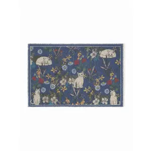 Cider FLORAL & CAT DOOR MAT