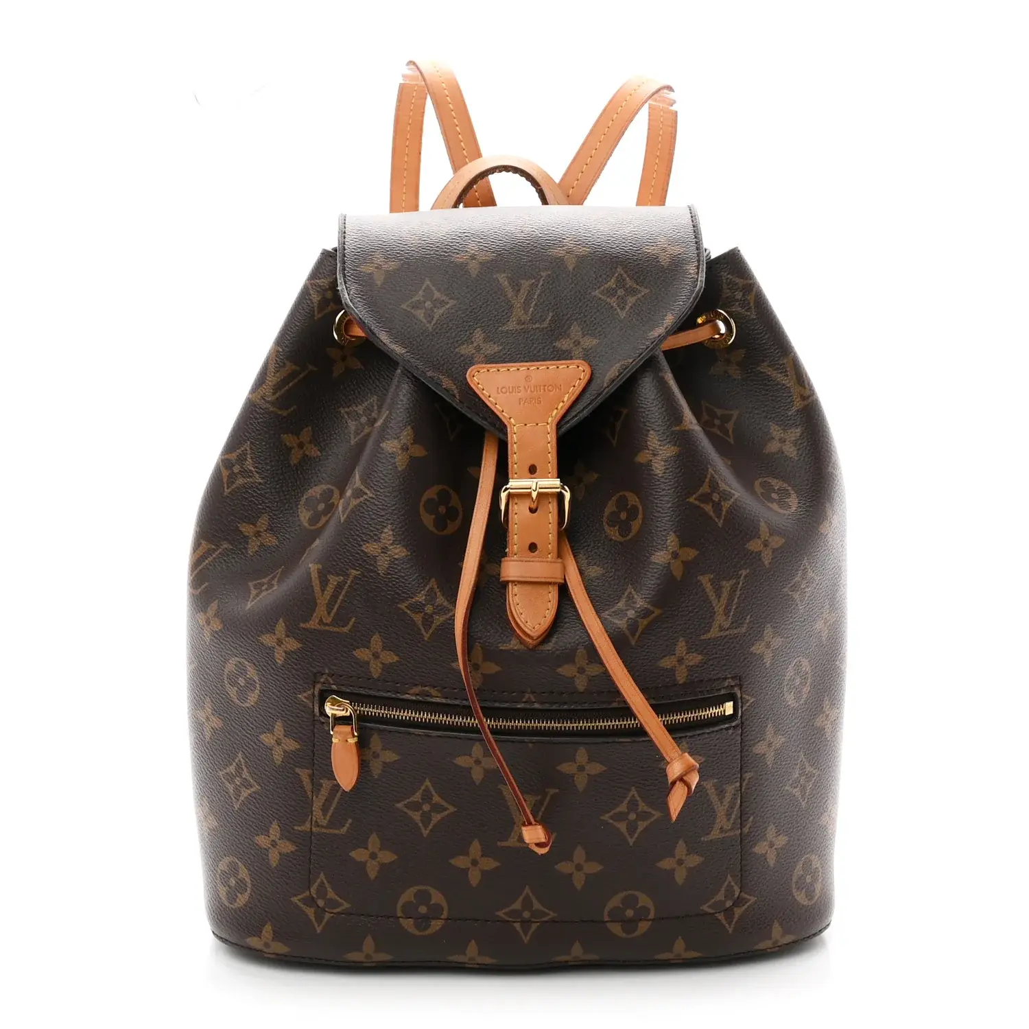 Pre-owned Louis Vuitton Coated Canvas Backpacks Monogram Montsouris NM Backpack