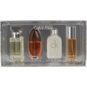 Calvin Klein Variety Set-4 Piece Womens Mini Variety With Eternity & Escape & Obsession & Ck One And All Are 0.5 Oz For Women