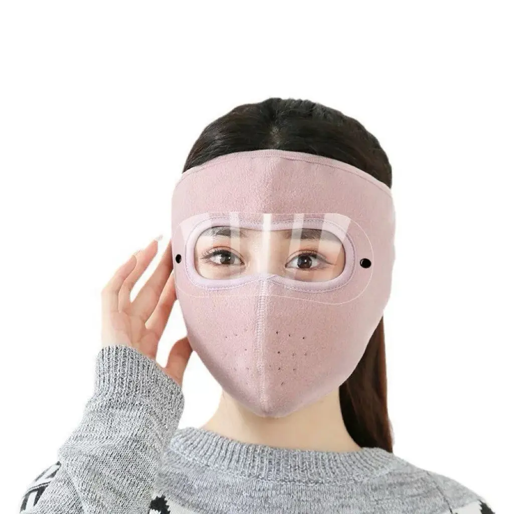 Unisex Winter Fleece Balaclava - Windproof, Breathable Full-Face Adults' Sporty Face Covers & Mask with Eye Cover, Neck Gaiter, Thermal Warmth for Biking, Skiing; Custom Embroidery Logo Available Wool Headgear, Thermal Wear