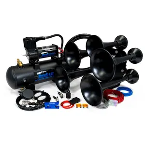 Katrina 228H Train Horn Kit | 12-Volt DC | 2-Gallon 150 PSI Air System | Car Accessories