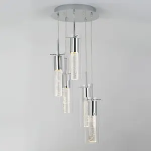 Bubble Swirl 5-light pendant