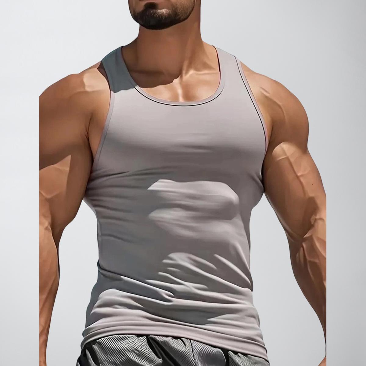 4 Pack Men's Tank Top, Sleeveless with Stretchy Cut, Breathable and Quick-Dry for Running & Gym Workouts,clothes for back to school,first day of school outfits