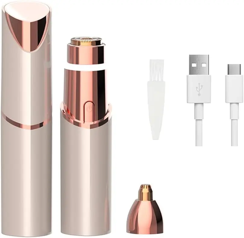 2-in-1 facial & eyebrow hair trimmer, electric eyebrow trimmer, lip & body hair removal tool, facial hair care tool, women’s electric shaver, eyebrow, epilator hair remover, Father’s Day gifts, summer hairstyles, dorm essentials