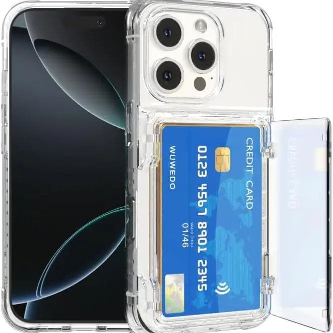 Transparent photocard phonecase clear phonecase with photocard holder with flip open card holder with Flip Large Cards Slot Holder for iphone11 12 13 14 15 series for Samsung S24 S23 Ultra Kpop Screen Protector