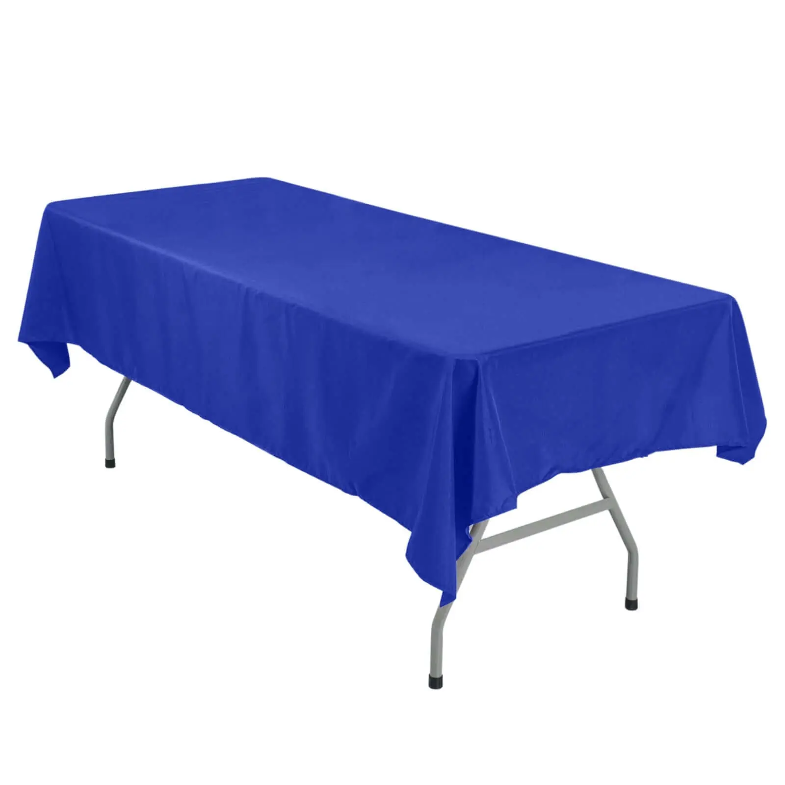 Royal Blue Polyester Rectangle Tablecloth - 54"x96", Wrinkle-Free, Machine Washable, Easy-to-Care Table Cover for Birthday, Hotels, Thanksgiving