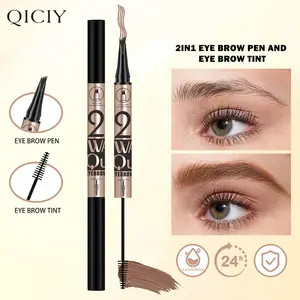 QICIY 2-in-1 Eyebrow Pen & Tint: Waterproof, 24H Long-Lasting, Natural Hair-Like Brow Magic in Seconds drugstore liquidliner