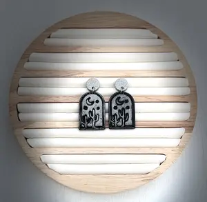 Moonlit Desert Arch Polymer Clay Dangle Earrings