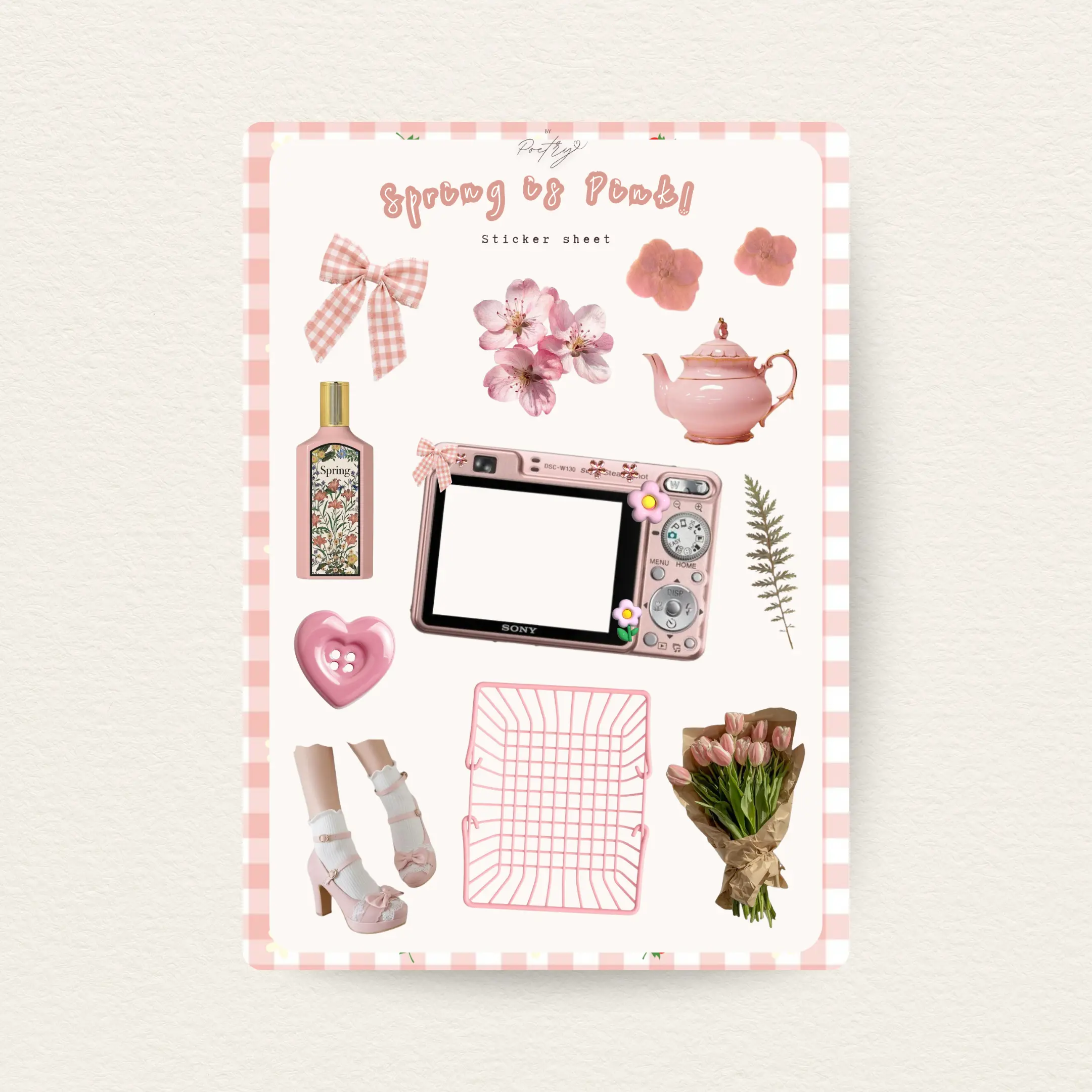 Spring is Pink! Sticker Sheet