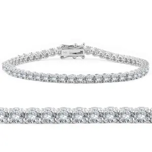 4ct Diamond Tennis Bracelet 14K White Gold