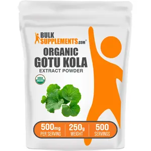 BulkSupplements - Organic Gotu Kola Extract Powder - Antioxidant - Anti-Inflammatory - 100g-1kg - 500mg per Serving