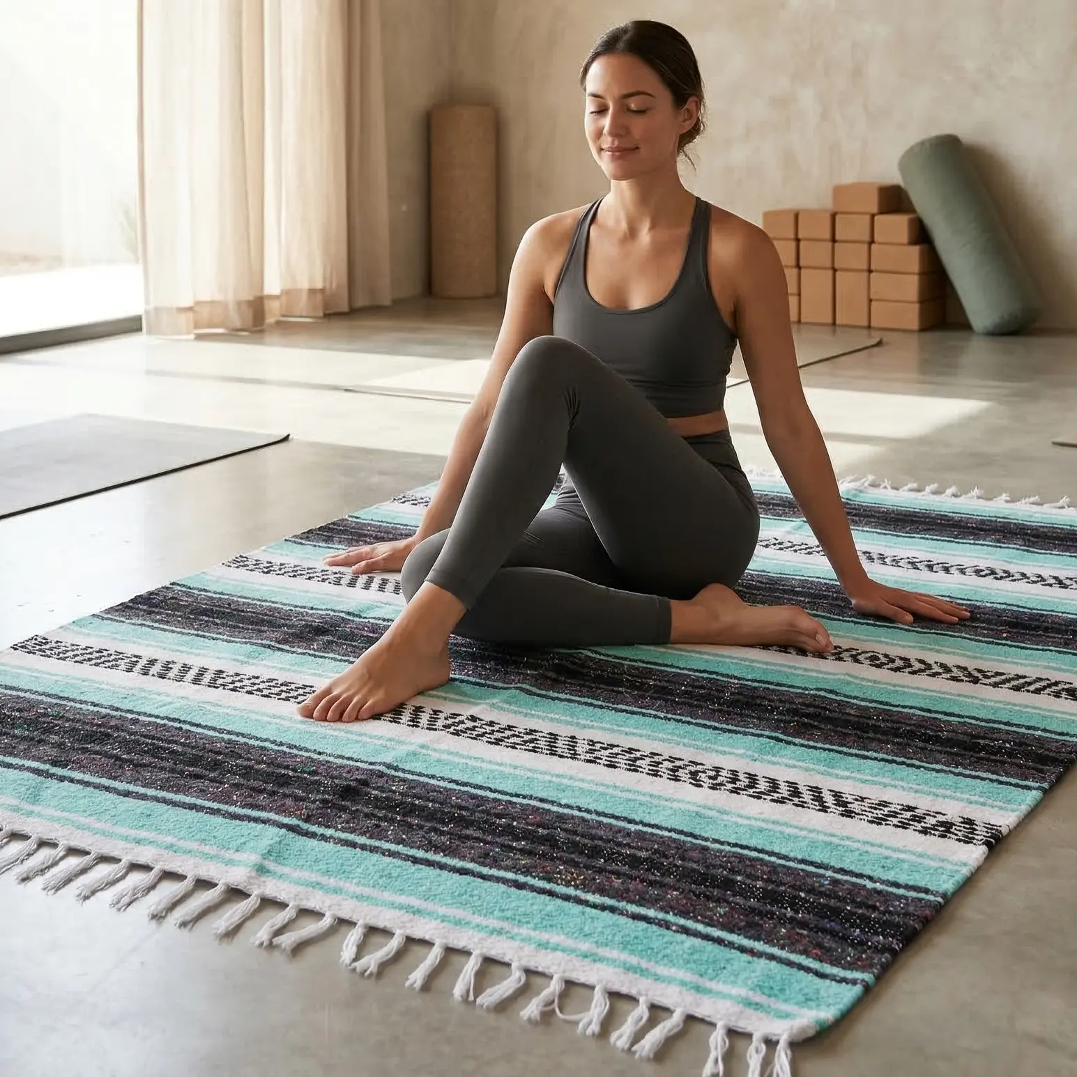 Seaside Mexican Falsa Blanket