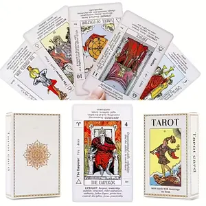 Vintage The Fool 78-Card Smith Tarot Deck, Dedicated Card Game for Beginners, Includes Guidebook, Aesthetic Divination & Astrology Tool, Ideal Gift (Other Tarot Decks Exclude Guidebooks)