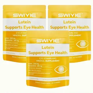 Swiyie Lutein & Zeaxanthin Gummies 60 Count, Berry Flavor Eye Support Supplement with Astaxanthin, Vitamin C, E & B12, Blue Light Defense for Healthy Vision, Daily Antioxidant Dietary Chews