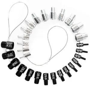 Nut and Bolt Thread Checker, Thread Checker Standard and Metric, Bolt Size and Thread Gauge, 28 Male/Female Identifier Gauges (15 Inch & 13 Metric)