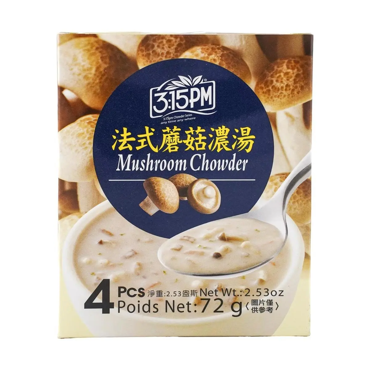 3:15PM French Mushroom Cream Soup Mix - Instant & Easy to Prepare (72g)