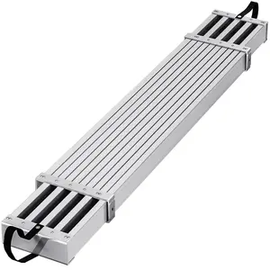 Garvee 8-13ft Telescoping Plank, Aluminum Work Plank,Aluminum Extension Plank 440lbs Capacity, Aluminum Scaffolding Plank with Skid-Proof Platform Scaffold Ladder Accessory