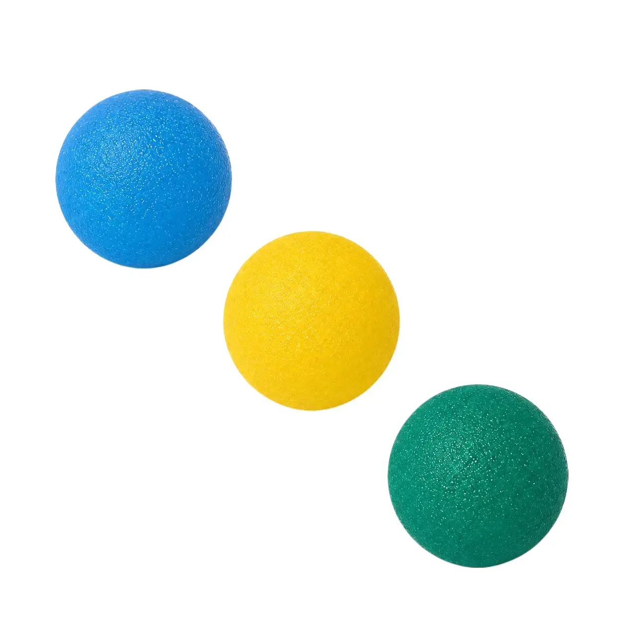 3-Pack TPE Handball Set - Small Soft-Touch Vibrant Multi-Color Exercise Balls with Grip, Lightweight Portable for Outdoor Sports, Versatile Fun Desk Play Item (Fitness & Gym Accessories)
