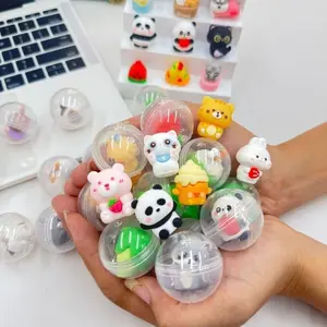 50pcs Mini Animal & Fruit Figurine Toy Set, Tiny Miniatures for Gumball Machine Refills, Party Favors, Birthday Gifts and Holiday Surprise Accessories