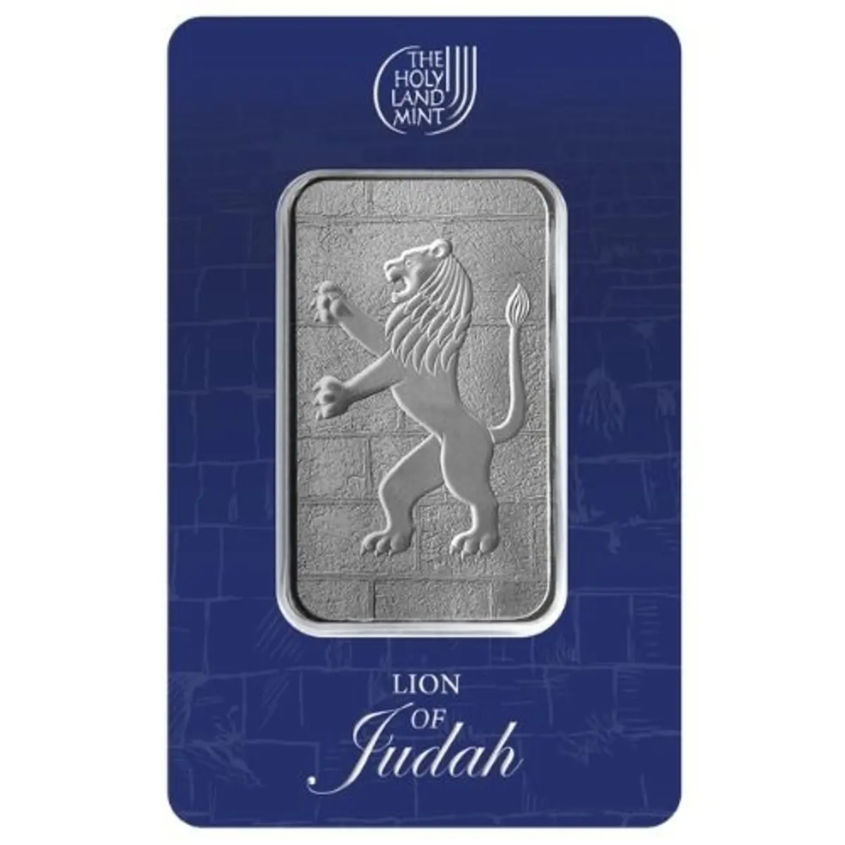 Holy Land Mint Lion of Judah 1 oz Silver Bar – In Assay Card