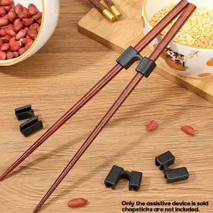 Beginner Plastic Chopstick Holder, Reusable Colorful Training Aid, Suitable for All Ages, Kitchen Accessory, Dining Service Tool