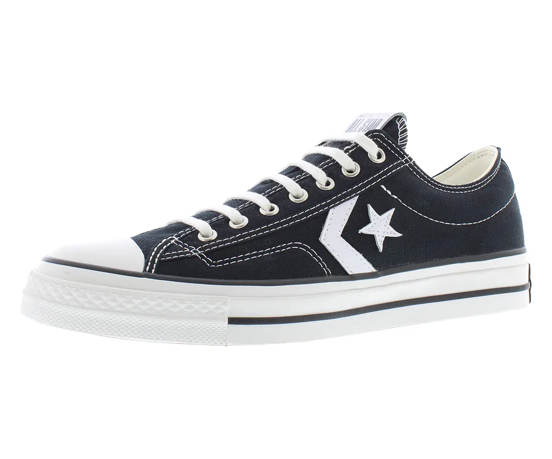 Converse Star Player 76 Oxford Unisex Basic Lace-Up Sneaker, Sports Footwear, Available in Black/Vintage White, Walking Shoes, Athletic