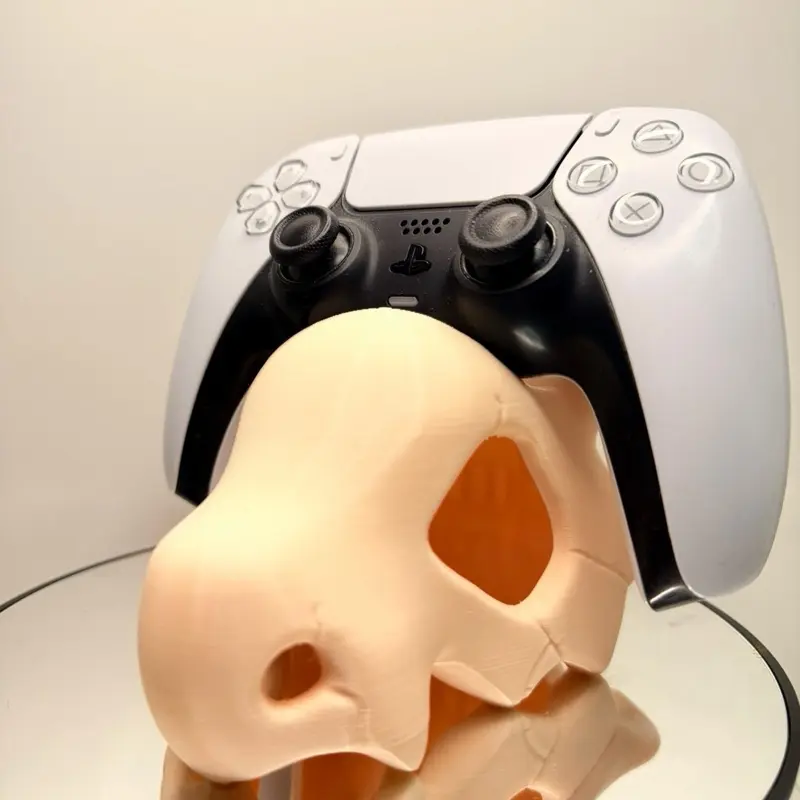 3D Printed Cubone Skull Controller Stand, Artistic Joystick Holder, Home Decor Ornaments for Home Supplies & Figurine Displays