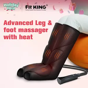 【FIT KING】 Leg and Foot Massager with Heating Leg Massager Boots Adjustable feetmassager for Black Friday Christmas gift