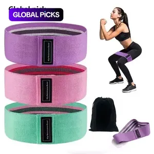 Elastic Squat Resistance Band Butt Lift Fitness Pull Rope Yoga Stretch Training Set, Advanced Gym Resistance Bands for Workout, Leg Exercises, Strength Training, Workout Equipment, Glutes Workout Equipment, Elastic Sport Band #GLOBAL PICKS