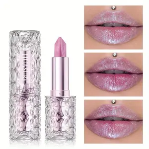 Set of 2 Pearl-Luster & Shimmer Lipsticks for Women - Lightweight, Waterproof, and Long-Lasting (24-Hour Wear) - Non-Fading Color - Elegant & Stylish Spring/Summer Cosmetics - Portable Travel Essentials