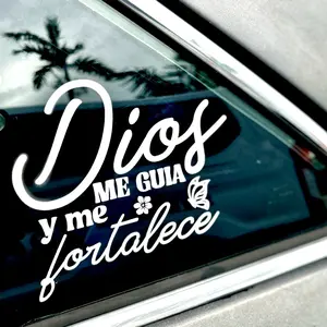 Dios me guia Sticker for Cars and Decoration – 6 Inches