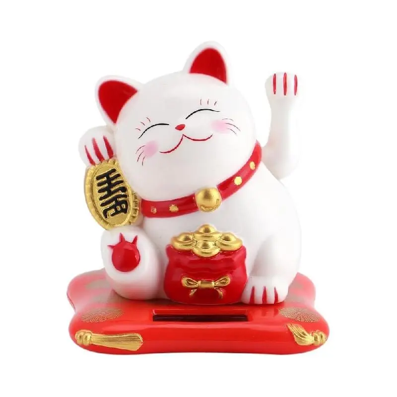 One Solar-Powered Waving for Attracting Wealth, Perfect for Decorating Shops, Homes, Or