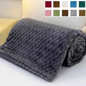 1pc Extra Large Soft Blanket, Wine, Gem, Coffee, Pure Color High-End Feel, Warm and Comfortable, Soft Warm Throw