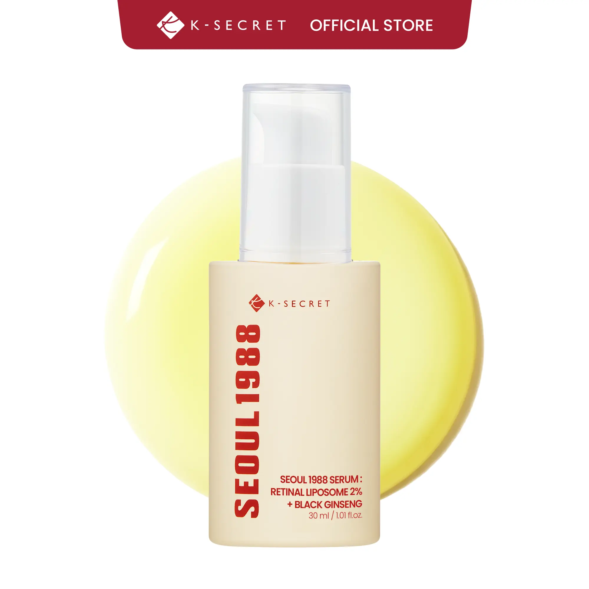 [KSECRET Official] SEOUL 1988 Retinal Serum – Formulated with Advanced Retinal Liposome 2% | Intensive Wrinkle Care, Pore Minimizing & Skin Renewal | Korean Skincare