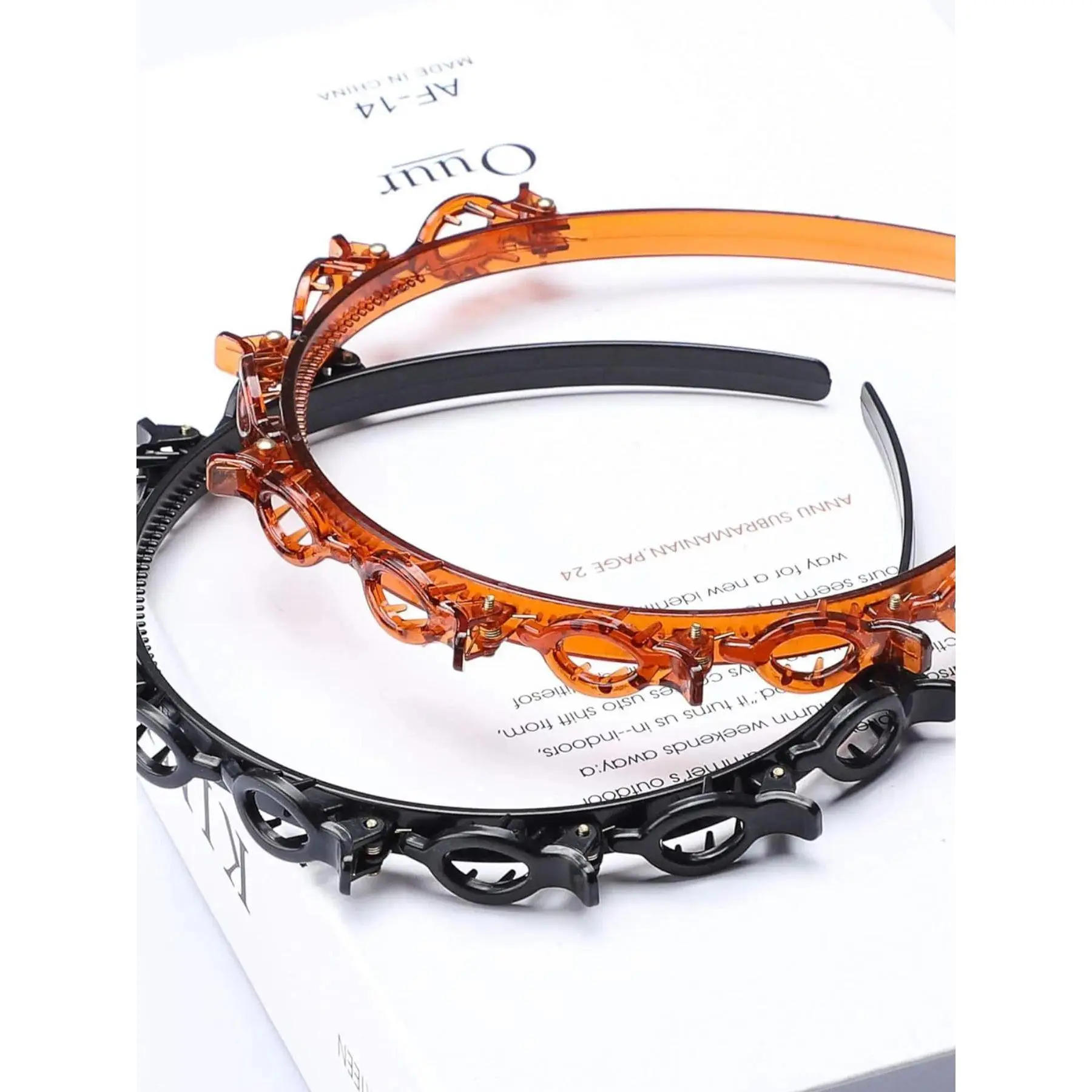 Women's 2-Piece Minimalist Thin Non-Slip Headbands - Comfortable Hair Hoops, Fashion Hair Accessories for Daily Makeup, Sports