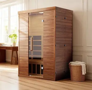 PABIMIA 2- Person Infrared Sauna, WiFi & BT and APP Control Indoor Sauna