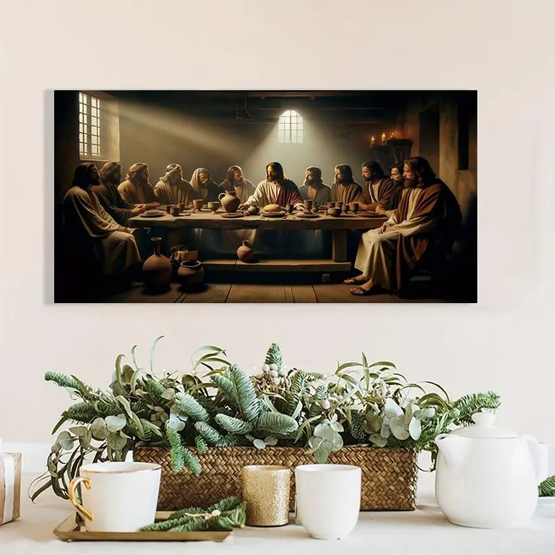 The Last Supper Pattern DIY Diamond Arts Colorful Painting Kit without Frame, DIY 5D Diamond Arts Colorful Painting for Bedroom Home Wall Decor