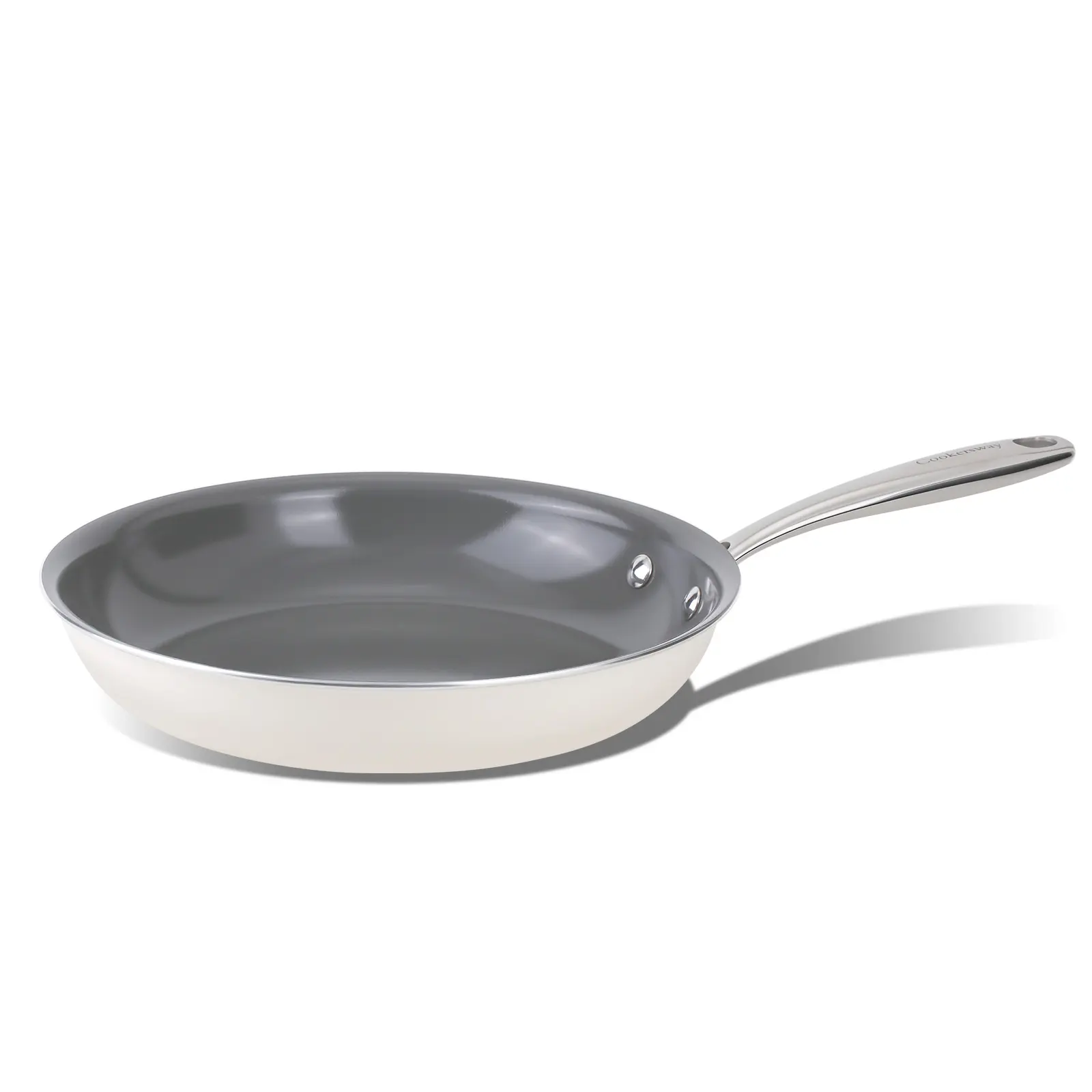 Cookersway 8in Ceramic Nonstick Skillet - PFOA/PTFE/PFAS Free Nontoxic pan