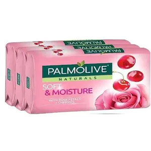 Palmolive Naturals Bath Soup, Soft And Moisturizing, Rose Petals And Cherries Fragrance 80g Pack Of Four (4), 12  pieces In 1 Pack. The cherry flower gives the soap a perfect sent that makes your bodies radiant, cleanse, Comforted and Scented.