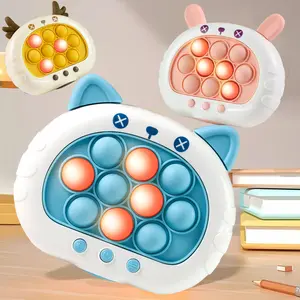 Fast Fun Push Press Quick Push POP Game Stress Relief Toy for Kids - Four Modes Fidget Board Breather Spinner Pen Karambit - Safe ABS Silicone Material - Perfect Gift for Children & Adults