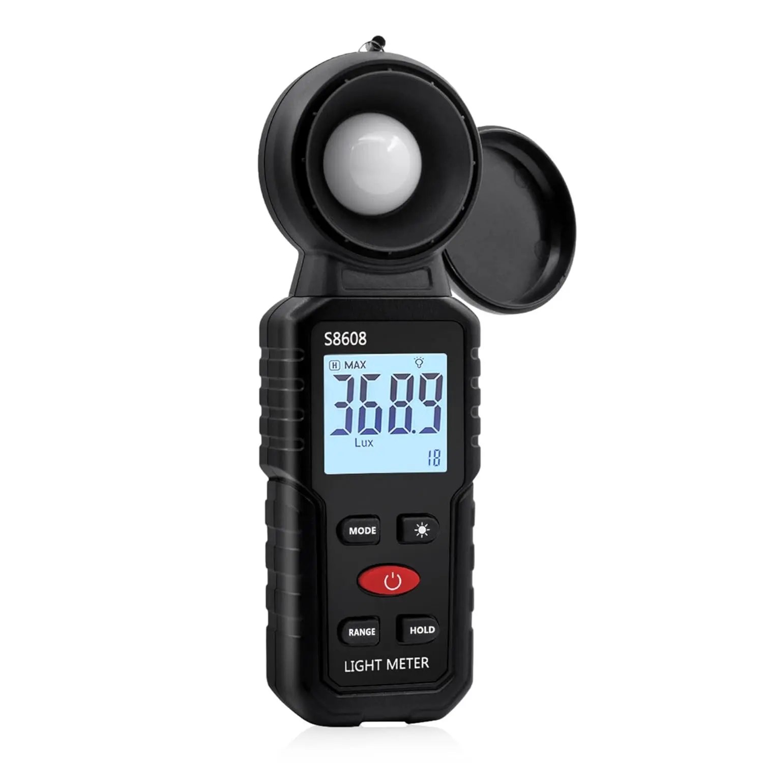 Digital Illuminance Light Meter, 200000 Lux High Precision Luxmeter, Lighting Brightness Tester Tool for Plants, Photography, LED, Home & Indoor Outdoor Use