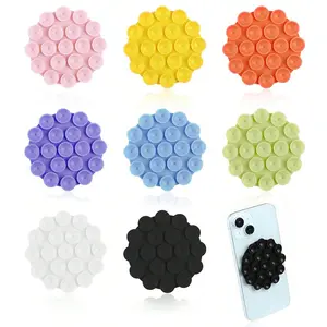 5-Piece Silicone Suction Cup Phone Stand, Non-Slip Phone Holder, Selfie Video Hands-Free Accessory, Multi-Functional Mini Suction Cup, Phone Suction Pad